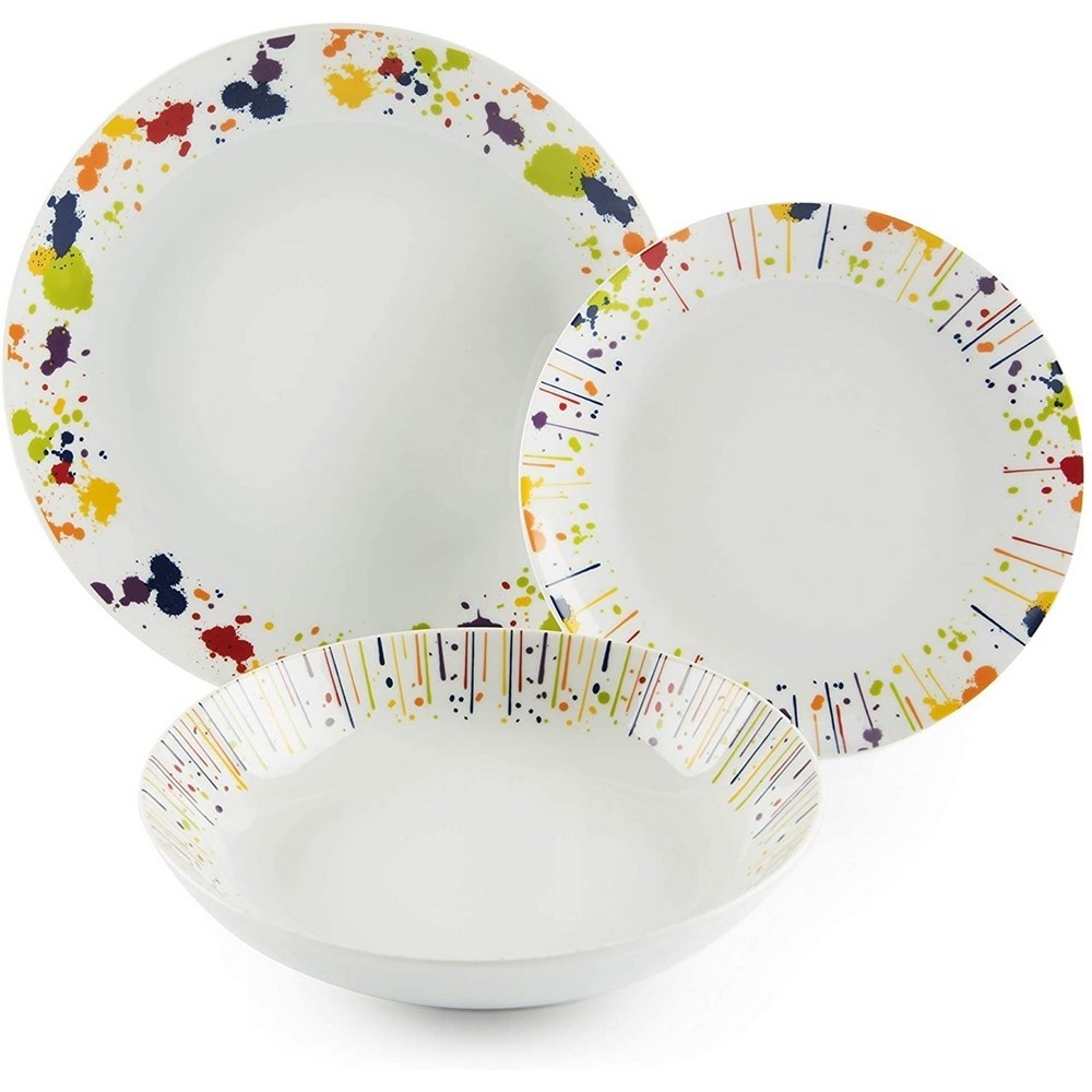 Acquista online DRIPPING 24-piece tableware and glasses service Excelsa